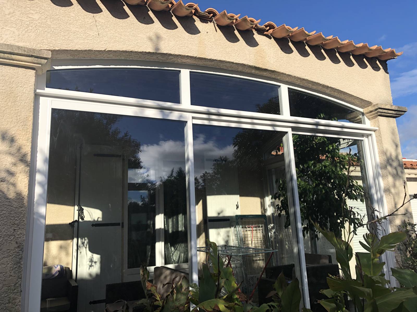 Fermeture de terrasse avec des baies coulissantes aluminium à Castelnau le lez