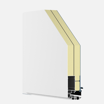 Panneau de porte d'entrée aluminium sur mesure