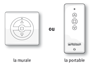 2 type de télécommandes à votre disposition