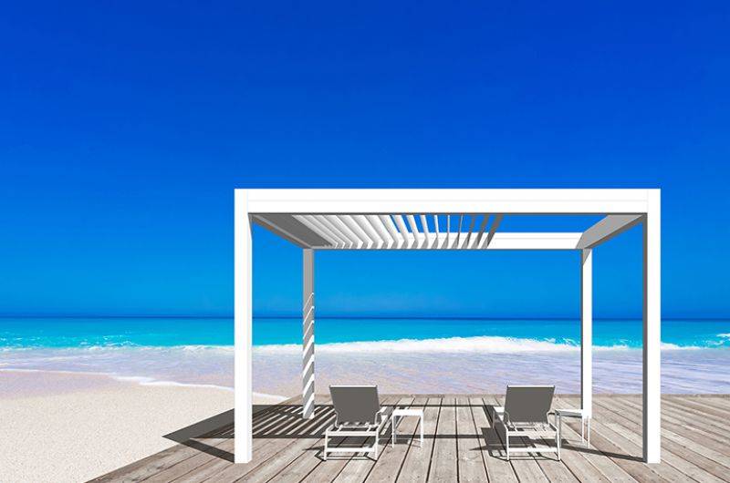 La pergola bioclimatique libre