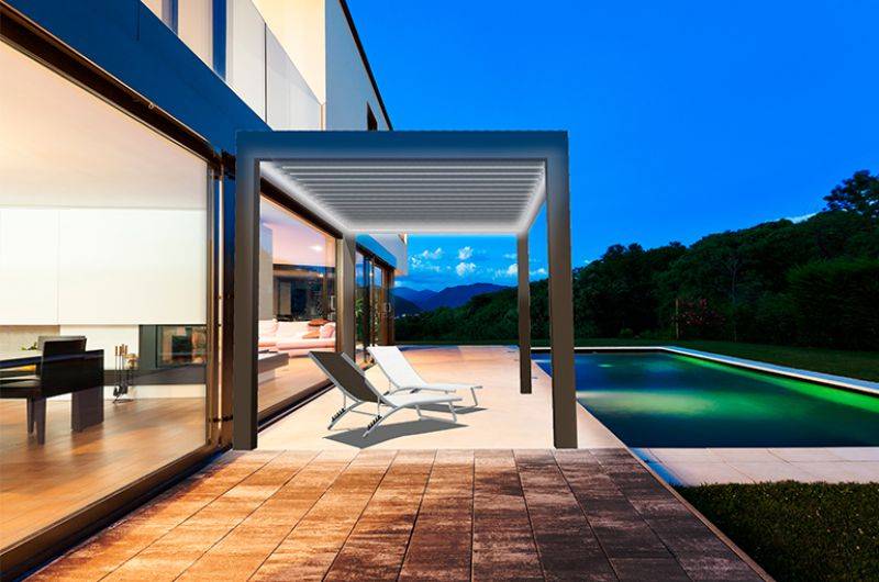 Pose d'une pergola bioclimatique à Montpellier et ses environs