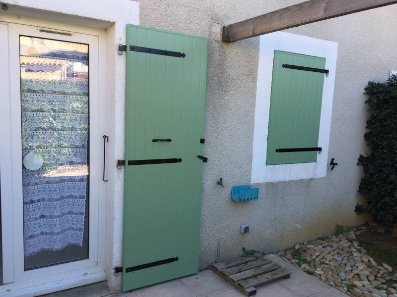 Volet aluminium isolé vert Ral 6021