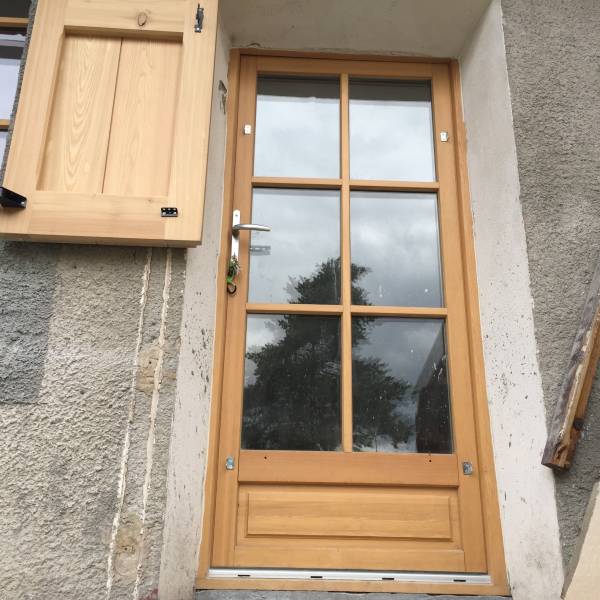 Porte d'entrée bois