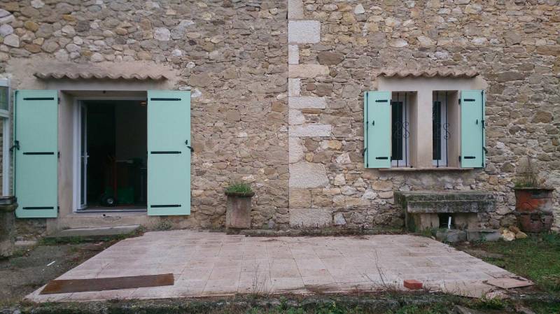 Pose en rénovation sur un mas