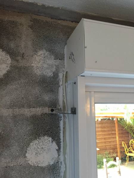 Détail angle supérieur gauche Galandage et Bloc Baie