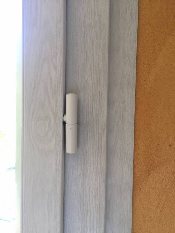 Détail, PVC blanc cérusé