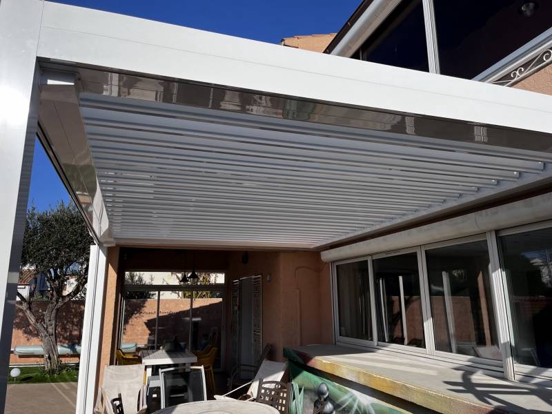 Pergola bioclimatique Marquise à Lattes proche Montpellier