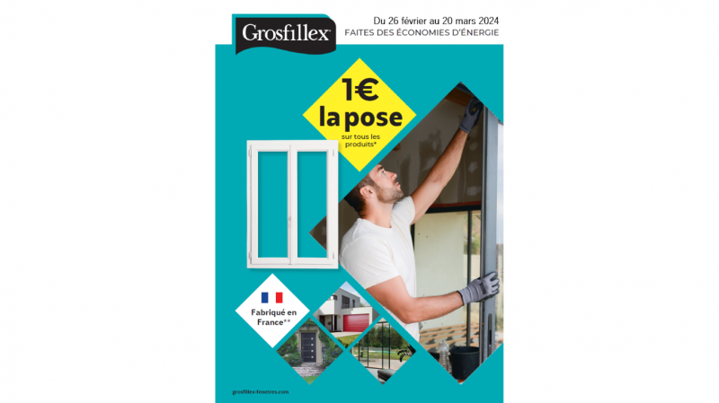 Faites des économies d'énergie : la pose à 1€ sur tous les produits