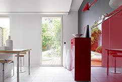 Fenêtre à la française K Line vue intérieure