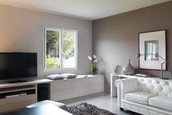 Fenêtre à la française K Line vue intérieure